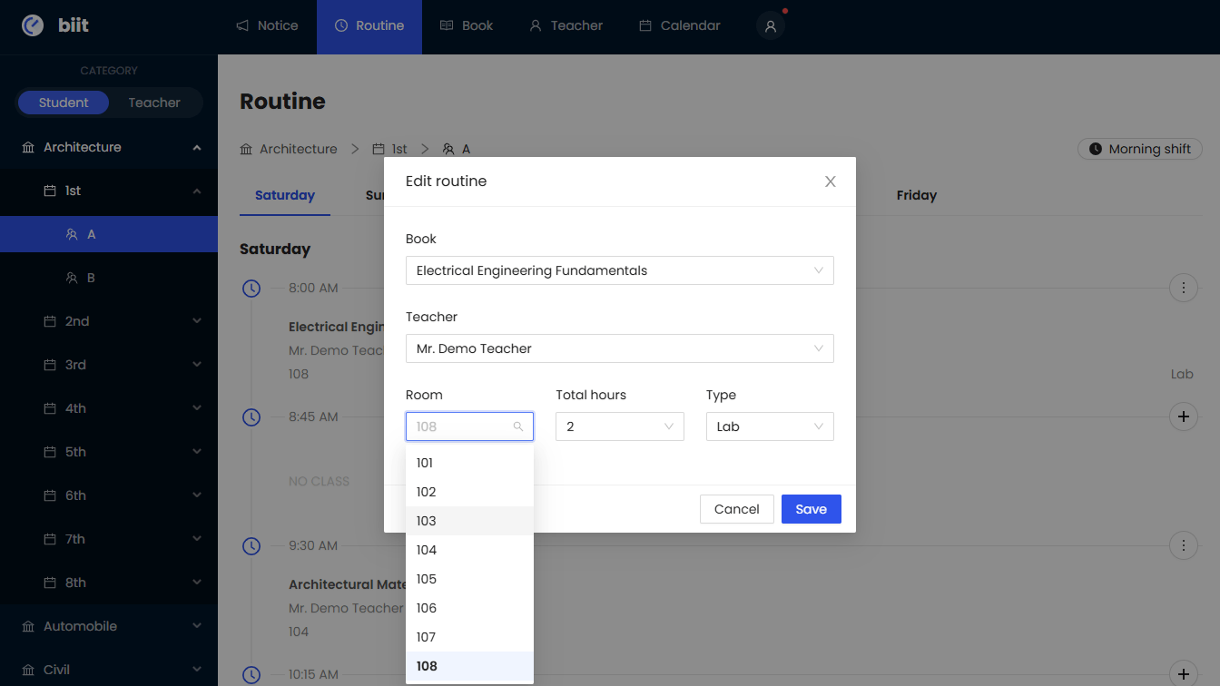 Project screenshot
